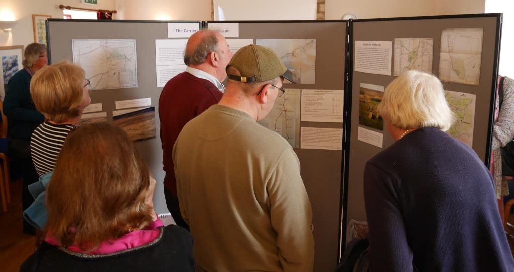 Visitors at the Sinderhope exhibition on the lead carriers on 29th June