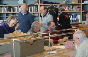 Reading the Past volunteers at Woodhorn 3 cmp